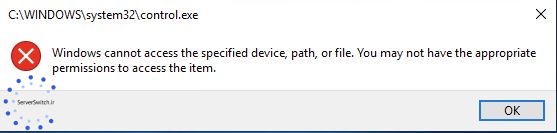رفع خطای windows cannot access the specified device path or file