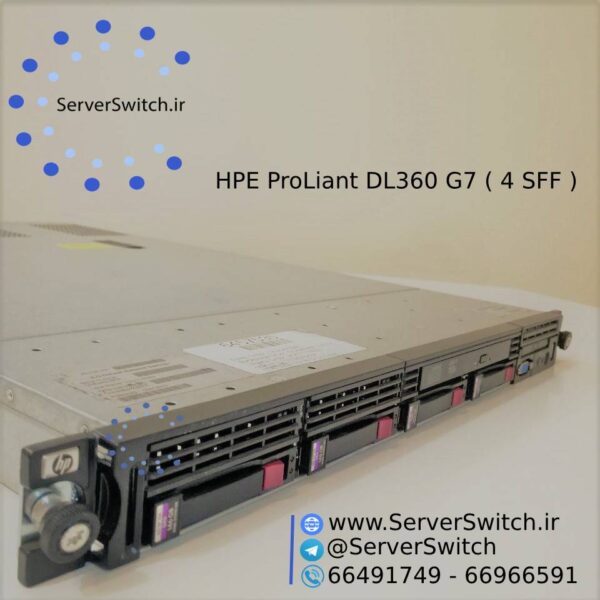 سرور یوزد اچ پی DL360 G7 4 SFF به همراه DVD